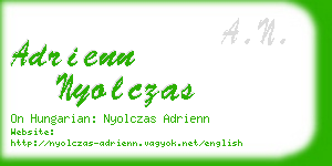 adrienn nyolczas business card